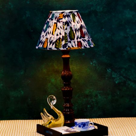 Multicolour Batik Pleated Empire Lampshade Large